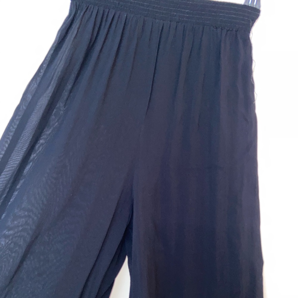Unbranded black sheer pants swim coverup size XXS